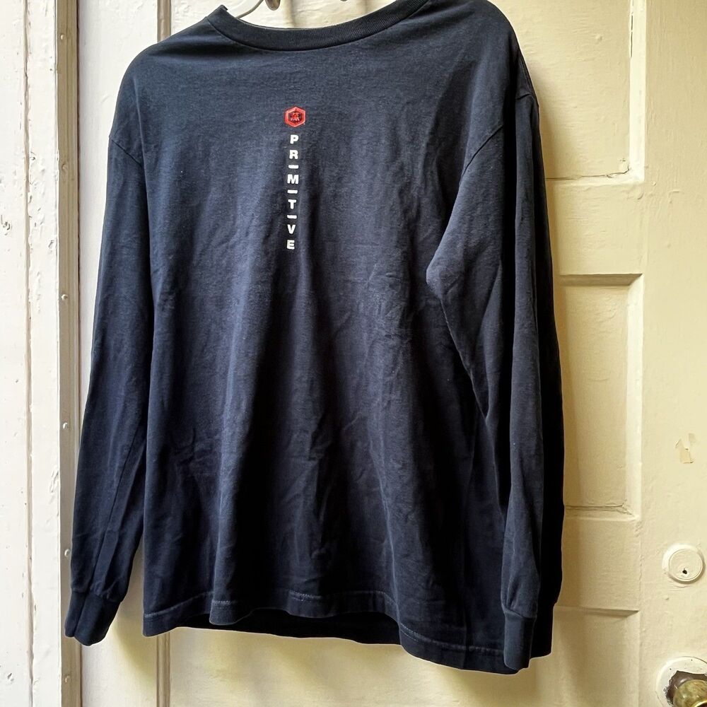 Primitive Skateboarding X Kikkoman Soy Sauce Shirt M Navy Long Sleeve Streetwear